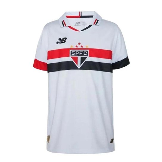 Camisa São Paulo New Balance Juvenil Branco
