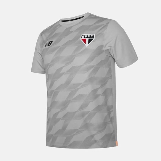 Camisa São Paulo New Balance Treino 2024 Cinza Claro Oficial