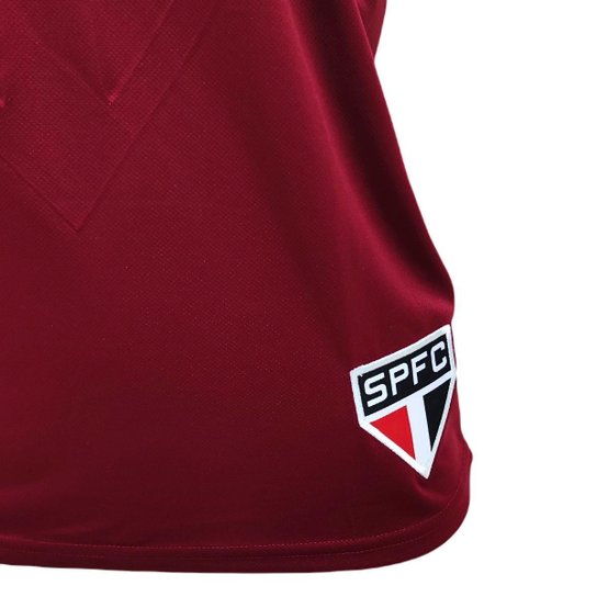 Camisa São Paulo Polo Emboss - Feminina