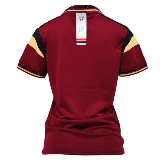 Camisa São Paulo Polo Emboss - Feminina