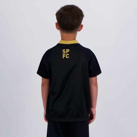 Camisa São Paulo Princípio Infantil Preta
