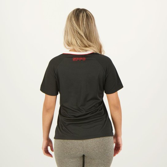 Camisa São Paulo Pristine Feminina Preta