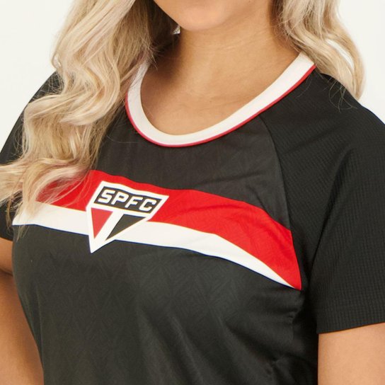 Camisa São Paulo Pristine Feminina Preta