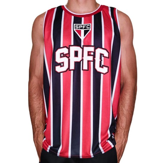 Camisa São Paulo Regata Basquete SPFC Listrada - Masculino