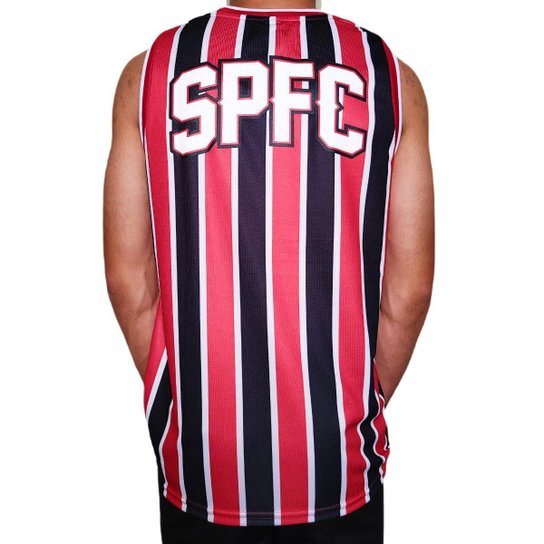 Camisa São Paulo Regata Basquete SPFC Listrada - Masculino