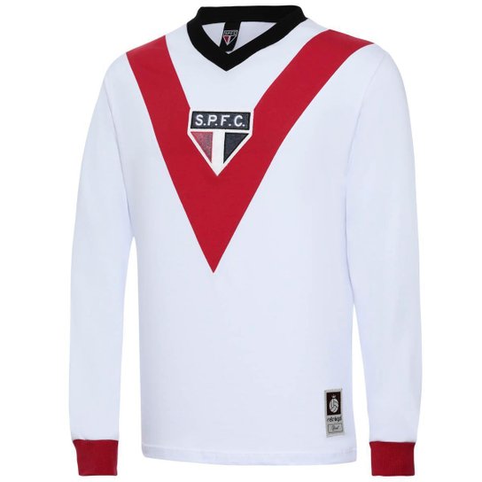 Camisa São Paulo Retrô 1930 Manga Longa Masculina