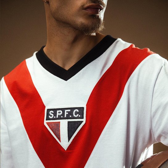 Camisa São Paulo Retrô 1930 Manga Longa Masculina