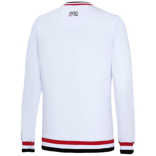 Camisa São Paulo Retrô 1930 White Manga Longa Masculina