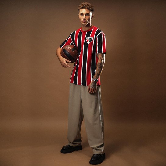 Camisa São Paulo Retrô 1934 Manga Curta Masculina