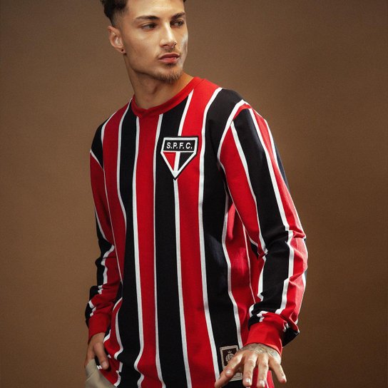 Camisa São Paulo Retrô 1934 Manga Longa Masculina