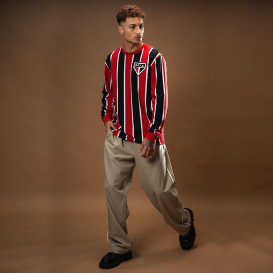 Camisa São Paulo Retrô 1934 Manga Longa Masculina