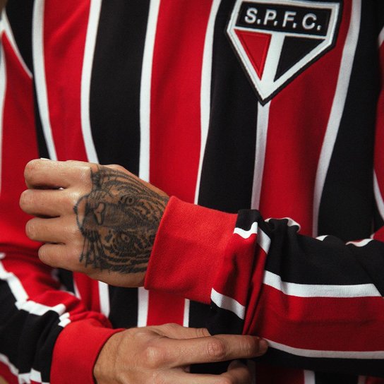 Camisa São Paulo Retrô 1934 Manga Longa Masculina