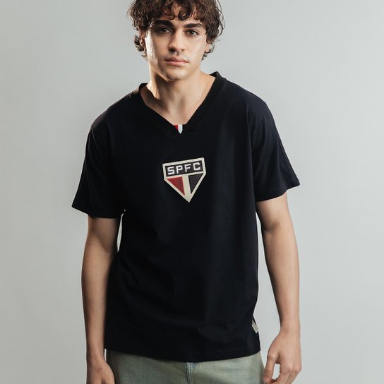 Camisa São Paulo Retrô 1948 Manga Curta Masculino