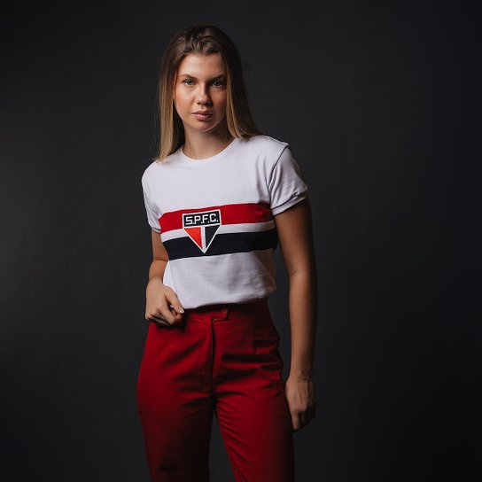 Camisa São Paulo Retrô 1970 Feminina