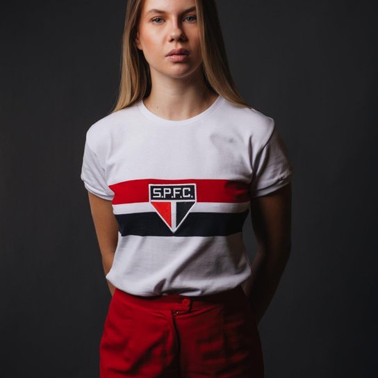 Camisa São Paulo Retrô 1970 Feminina