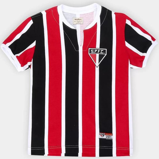 Camisa São Paulo Retrô 1971 Infantil Juvenil Unissex
