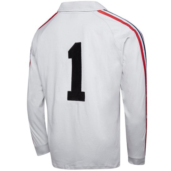 Camisa São Paulo Retrô 1980 Manga Longa Masculina