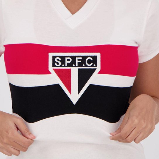 Camisa São Paulo Retrô 1980 Paulistão Feminina