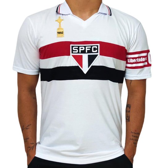 Camisa São Paulo Retro 1992 Libertadores Capitão Edição Especial - Masculino