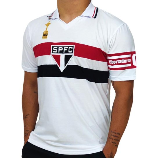 Camisa São Paulo Retro 1992 Libertadores Capitão Edição Especial - Masculino