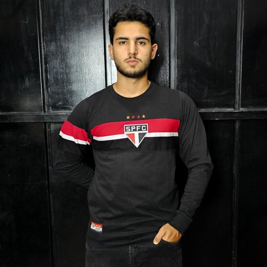 Camisa São Paulo Retro Goleiro 2005 Manga Longa Oficial