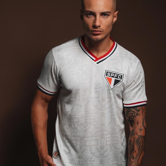 Camisa São Paulo Retrô Tokyo 1993 Branca Masculina