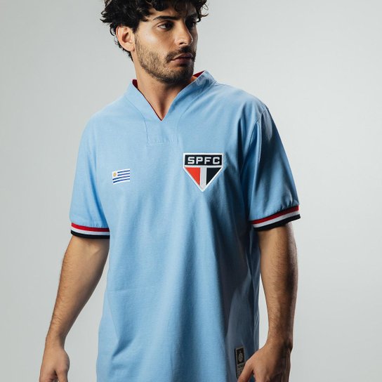 Camisa São Paulo Retrô Uruguai nº 10 Coleção Ídolos Masculina