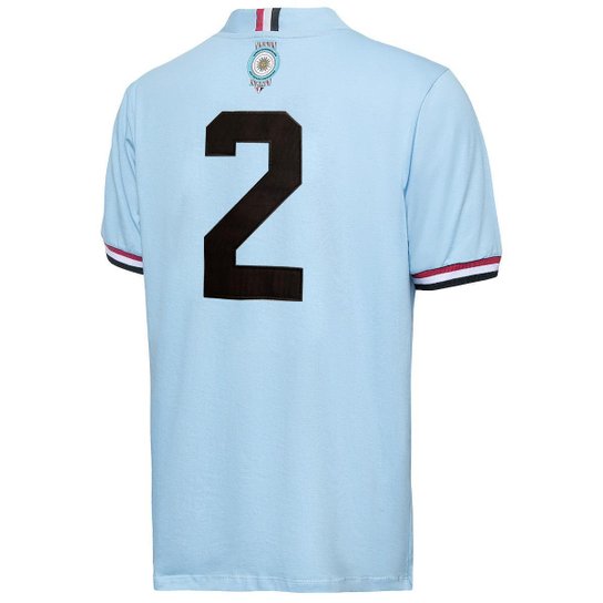 Camisa São Paulo Retrô Uruguai nº 2 Coleção Ídolos Masculina