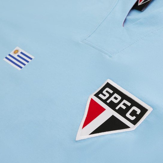 Camisa São Paulo Retrô Uruguai nº 2 Coleção Ídolos Masculina