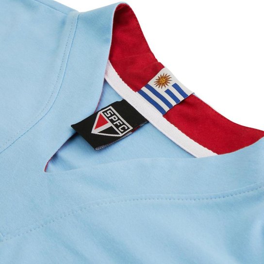 Camisa São Paulo Retrô Uruguai nº 2 Coleção Ídolos Masculina