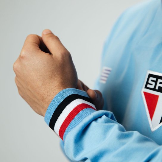 Camisa São Paulo Retrô Uruguai nº 5 Manga Longa Masculina