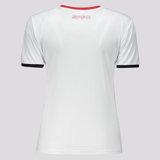 Camisa São Paulo Stencil Feminina Branca