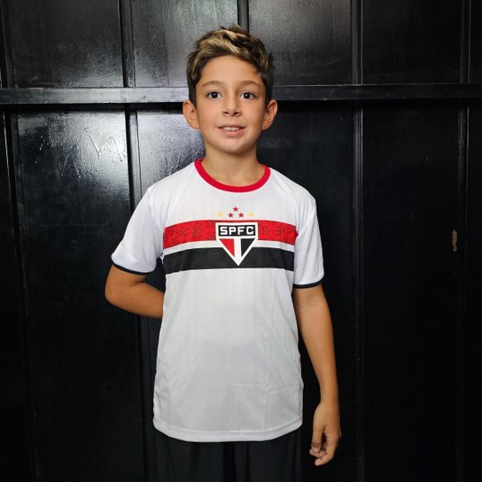 Camisa São Paulo Stencil - Infantil