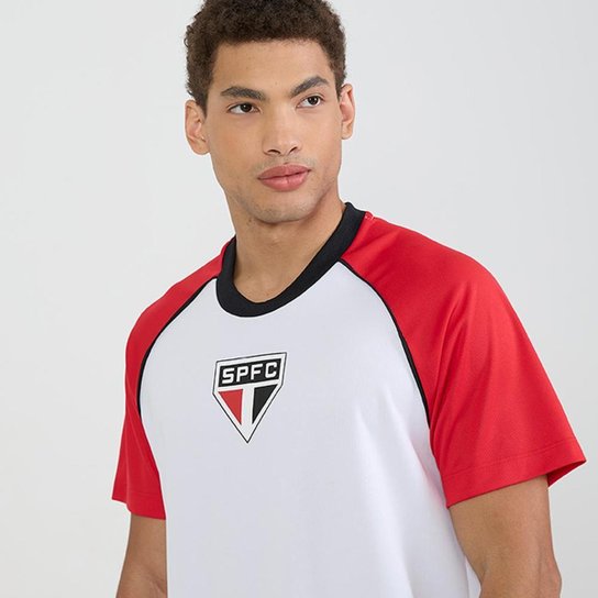 Camisa São Paulo Torcedor Raglan Dry Branca