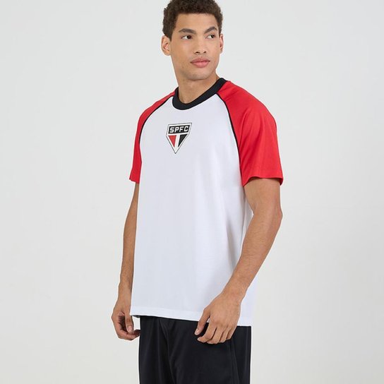 Camisa São Paulo Torcedor Raglan Dry Branca