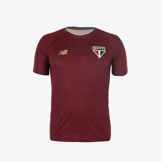 Camisa São Paulo Treino New Balance 2025 Bordô