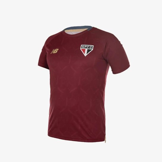 Camisa São Paulo Treino New Balance 2025 Bordô