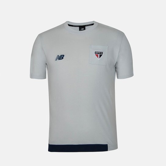 Camisa São Paulo Viagem 1 24/25 New Balance Original Cinza