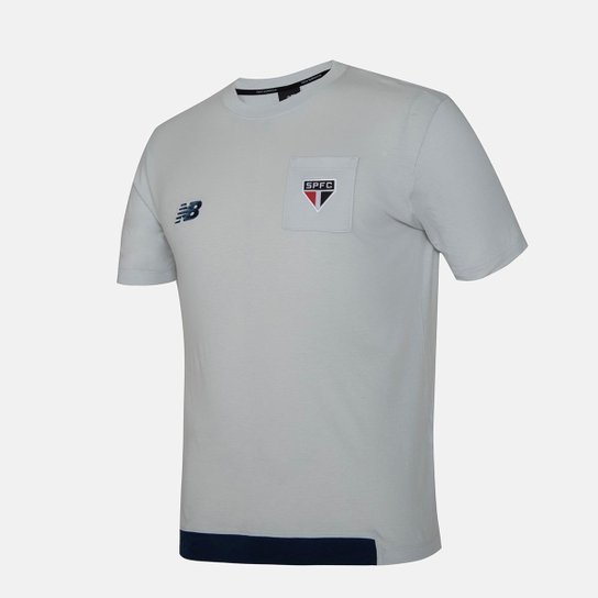 Camisa São Paulo Viagem 1 24/25 New Balance Original Cinza