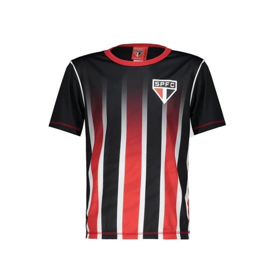 Camiseta Braziline Infantil São Paulo Ser Licenciada Preta