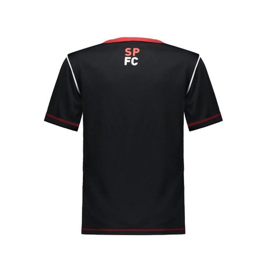 Camiseta Braziline Infantil São Paulo Ser Licenciada Preta