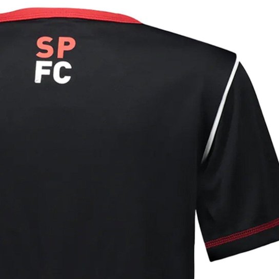 Camiseta Braziline Infantil São Paulo Ser Licenciada Preta