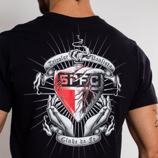 Camiseta Classica Oficial São Paulo Tricolor Masculina