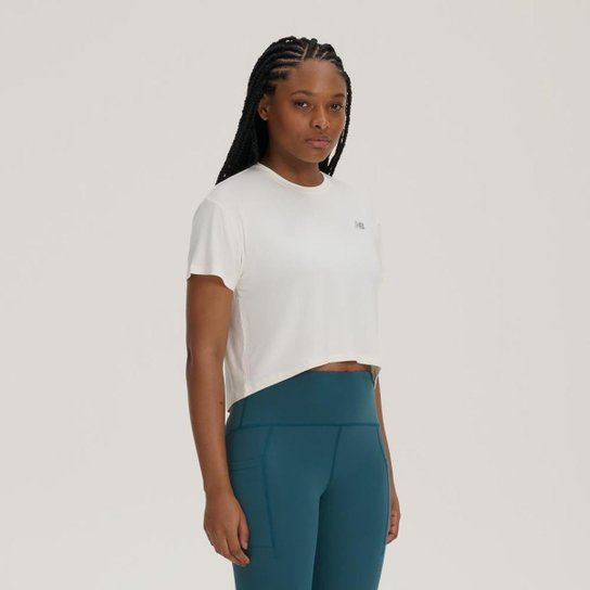 Camiseta Cropped Drapey Feminina