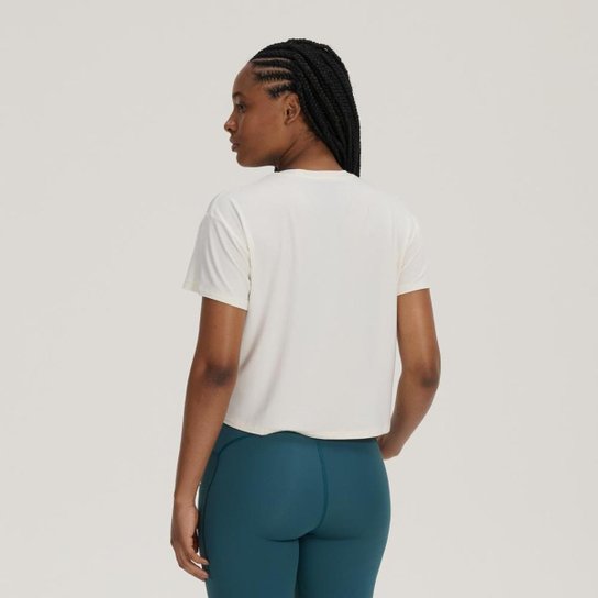 Camiseta Cropped Drapey Feminina