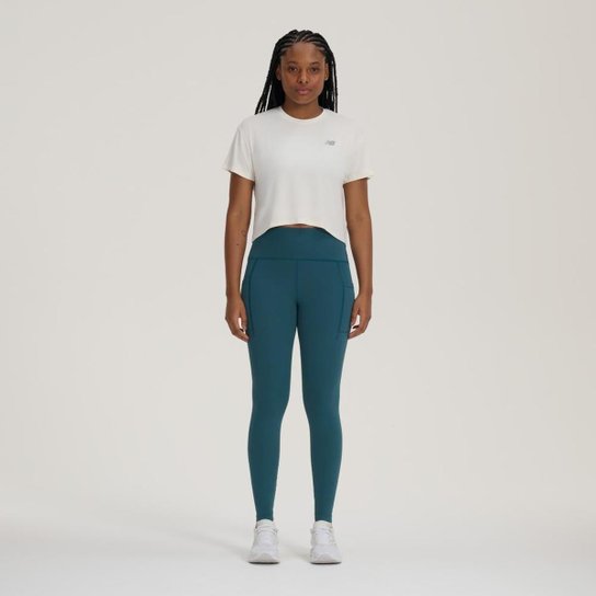 Camiseta Cropped Drapey Feminina