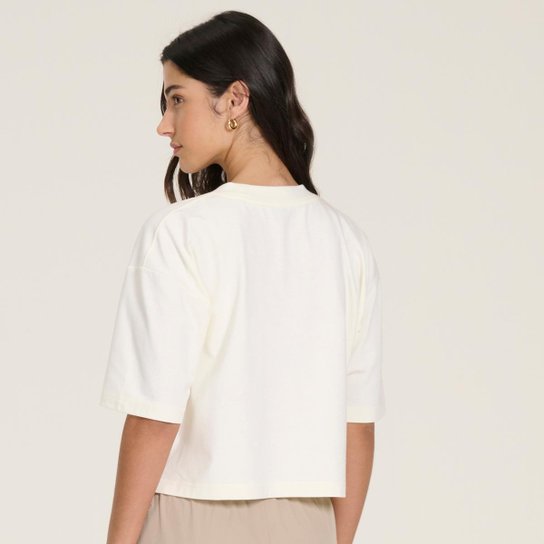 Camiseta Cropped Small Logo Feminina
