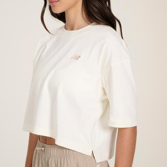 Camiseta Cropped Small Logo Feminina