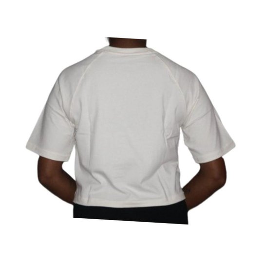 CAMISETA FEM. NEW BALANCE CROPPED ESSENTIALS-CINZA ARTICO //N