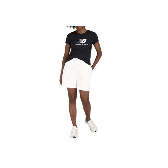 Camiseta Feminina New Balance MC Essentials Preta - WT3154